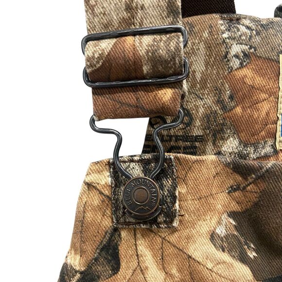 Blue Mountain Heavy-Duty Kids' Realtree Camo Insulated Warm Bib Overalls Large - Picture 5 of 12